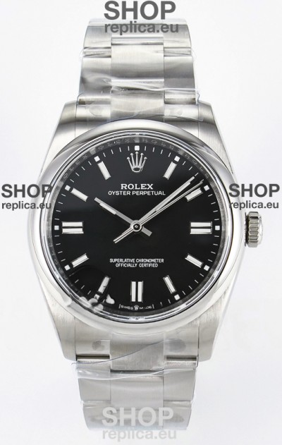 Rolex Oyster Perpetual Super Clone REF#126000 36MM Black Dial Swiss Replica