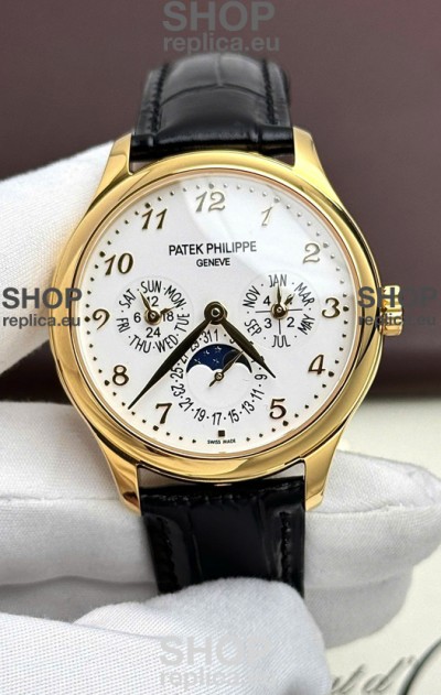 Patek Philippe Complications 5327G-001 Yellow Gold White Dial Swiss Replica