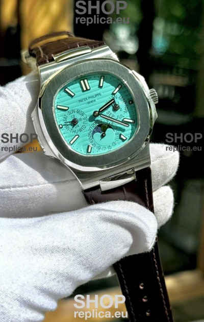 Patek Philippe Nautilus 5740 Perpetual Calendar Stainless Steel Green Dial Swiss Replica Watch