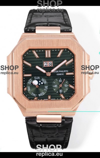 Patek Philippe Cubitus 5822 Rose Gold Casing Brown Dial Swiss Replica Watch