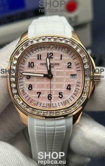 Patek Philippe Super Clone Aquanaut 5268R Rose Gold Automatic Pink Dial 38.8MM