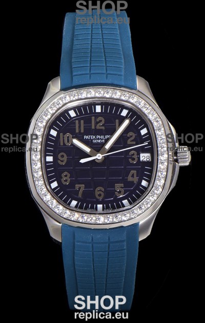 Patek Philippe Super Clone Aquanaut Stainless Steel Blue Dial 38.5MM Watch 