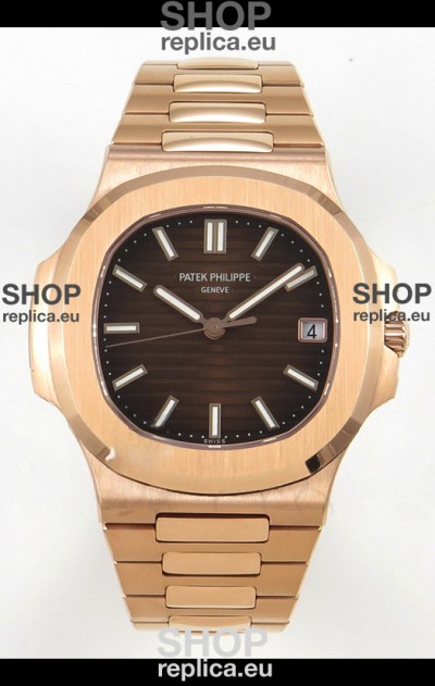Patek Philippe Super Clone Nautilus 5711/1R-001 in Rose Gold Brown Dial