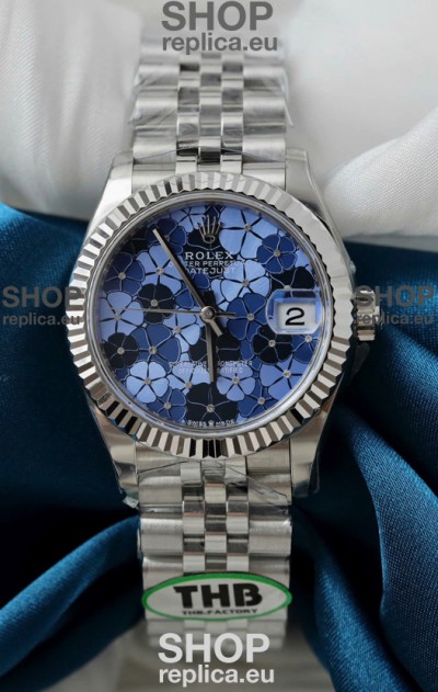 Rolex Datejust Cal.3235 Movement Super Clone Stainless Steel 31MM Motif Dial Watch 
