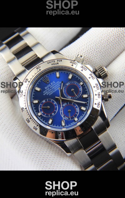 Rolex Daytona Japanese Movement Replica Watch in Blue Dial 