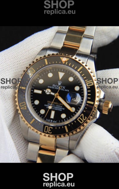 Rolex Sea Dweller Japanese Movement Replica Watch Two Tone Casing 43MM