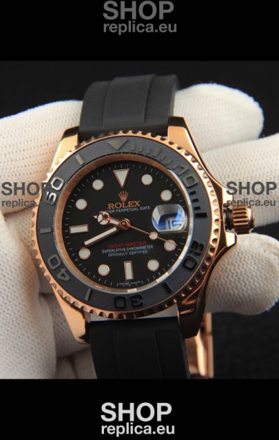 Rolex Yachtmaster Everrose Gold Japanese Replica Watch - 40MM