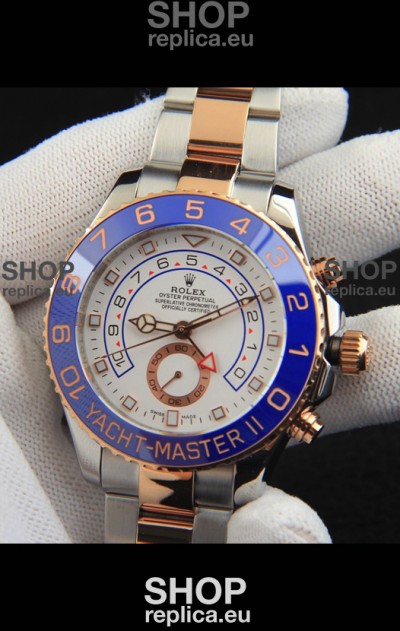 Rolex Yachtmater II Japanese Movement Replica Watch 44M Two Tone Rose Gold