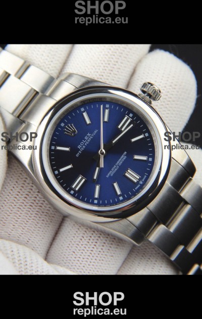 Rolex Oyster Perpetual Japanese Movement Replica Watch 36MM - Blue Dial