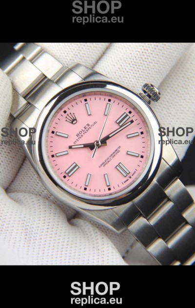 Rolex Oyster Perpetual Japanese Movement Replica Watch 36MM - Pink Dial