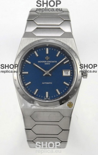 Vacheron Constantin Historiques 222 Super Clone 37MM Steel Casing Watch in Blue Dial