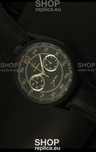 Tag Heuer Carrera 1887 Jack Heuer Edition - Carbon Dial Swiss Watch