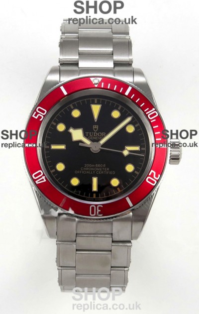 Tudor Black Bay 41 Black Dial Red Bezel Oyster Super Clone Watch 