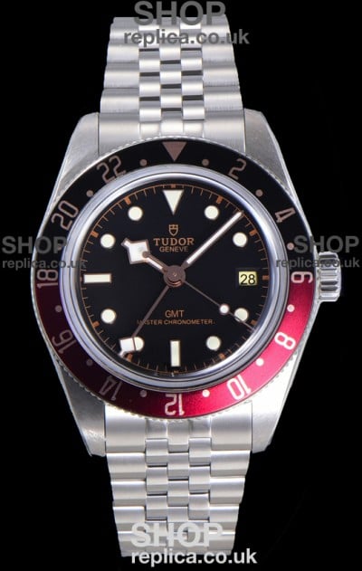 Tudor Black Bay GMT Red Dial Watch Blacl/Red Bezel Jubilee Super Clone Watch 