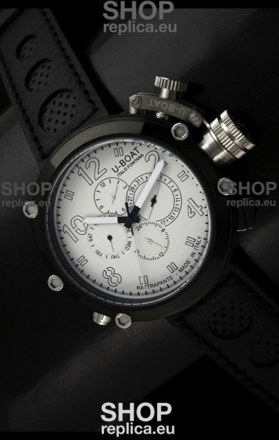 U-Boat Flightdeck Rattrapante Japanese Automatic Watch in PVD Casing