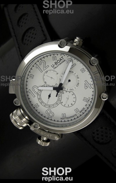 U-Boat Flightdeck Rattrapante Japanese Automatic Watch in Steel Casing