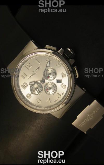 Ulysse Nardin Marine Chronograph Stainless Steel Arabic Dial - 1:1 Mirror Replica