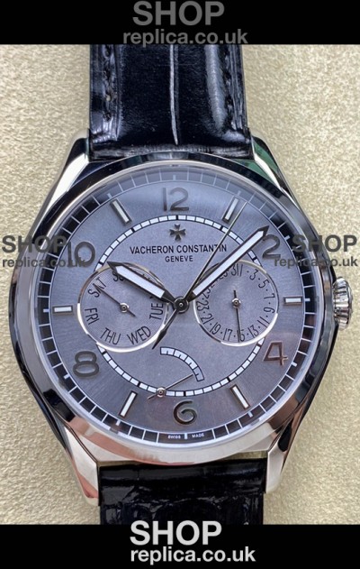 Vacheron Constantin Fiftysix Day-Date Stainless Steel Grey Dial Swiss Replica Watch 