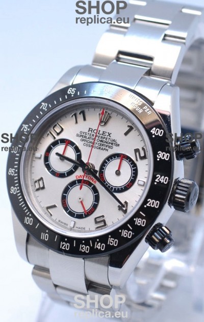 Rolex Project X Daytona Limited Edition Series II Cosmograph MonoBloc Cerachrom Swiss Watch in White Dial