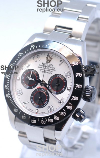 Rolex Project X Daytona Limited Edition Series II Cosmograph MonoBloc Cerachrom Swiss Watch in White Face