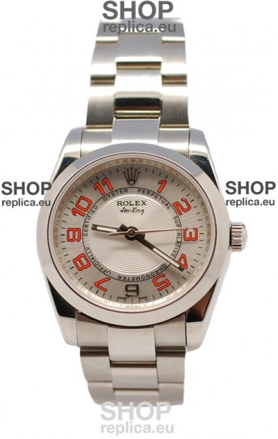 Rolex Oyester Perpetual Air King Swiss Replica Watch in Metalic Dial