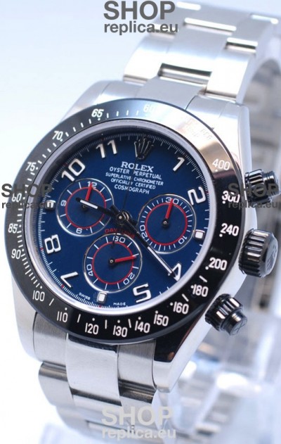 Rolex Project X Daytona Limited Edition Series II Cosmograph MonoBloc Cerachrom Swiss Watch in Blue Dial