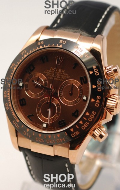 Rolex Daytona Monobloc Cerachrome Everose Swiss Watch - 1:1 Mirror Replica